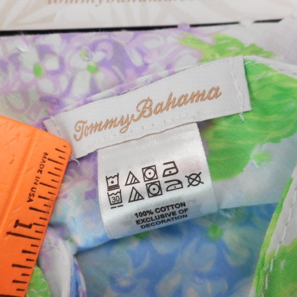 Tommy Bahama Pet Bandana Two Pack Cotton Floral Gingham 13" x 30" NWT Spring - Picture 4 of 5